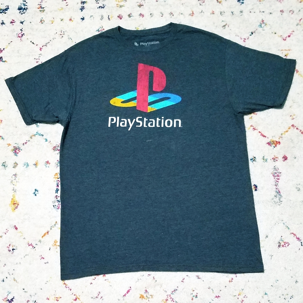 Sony Playstation Vintage Style Short Sleeve Shirt